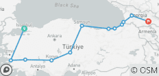  14-Day Private Angels Vacations in Turkey &amp; Georgia | A Grand Passage Through Sultans &amp; Sovereigns! (VIP Private Road Trip) - 12 destinations 