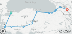  14-Day Private Angels Vacations in Turkey &amp; Georgia | Un grand passage à travers les sultans et les souverains ! (Voyage privé VIP) - 12 destinations 