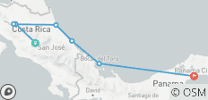  Costa Rica-Panamá ida y vuelta - 13 días por el Caribe - 7 destinos 