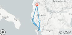  Au départ de Tirana, circuit de 8 jours : Voyage complet sur la Riviera albanaise : Vlora, Gjipe, parc national de Llogara, château de Lekuras, îles Ksamil, parc national de Butrint, île de Sazan - péninsule de Karaburun - 11 destinations 