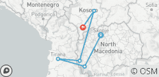  Au départ de Tirana, circuit de 3 jours : Albanie, Macédoine et Kosovo - 7 destinations 