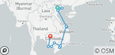  Hanoi to Siem Reap Youth Adventure - 21 days - 12 destinations 