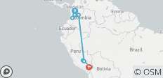  Circuit de 15 jours en Colombie et au Pérou : De Medellín à Puno avec le Chemin de l\'Inca - 9 destinations 