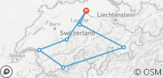  Zwitserse Alpen W/Bernina &amp; Glacier Express Routes - 7 bestemmingen 