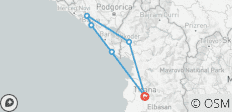  From Tirana, 2 Days: Budva – Kotor - 6 destinations 