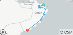  Odyssée du désert d\'Oman - 14 destinations 