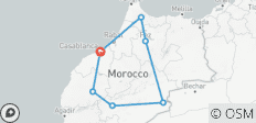  Circuit en groupe de 10 jours au Maroc - Aventure dans le désert du Sahara et les montagnes de l\'Atlas - 7 destinations 