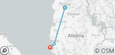  Desde Tirana: Excursión de un día a la Riviera Albanesa: Isla de Sazan - Península de Karaburun - 3 destinos 