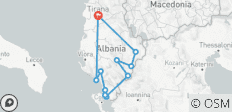  Cycling Tour South Albania 8 Days - 11 destinations 