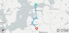  Odyssée de la Baltique : Un voyage de 8 jours d\'Helsinki à Vilnius (visite privée) - 6 destinations 