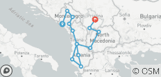 Ontdek de Balkan: Montenegro naar Kosovo - 14 bestemmingen 