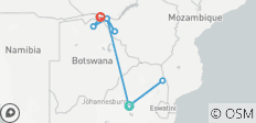  Safari en Afrique australe : Kruger, chutes Victoria, Hwange et Chobe - 8 destinations 
