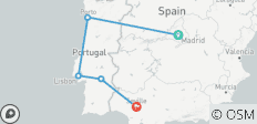  Clásicos de España y Portugal: De Madrid a Sevilla - 5 destinos 