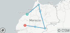  Circuit en groupe de 6 jours au Maroc - Villes impériales et désert du Sahara - 7 destinations 