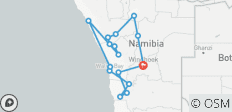  Safari económico de 10 días por Namibia (de Windhoek a Windhoek) en albergues de 4 estrellas - Todo incluido - 16 destinos 