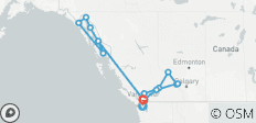  Rockies Odyssey and Alaska Cruise Victoria → Vancouver (2026) - 17 destinations 