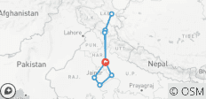  Verbazingwekkende Leh-Ladakh rondreis met Gouden driehoek rondreis - 10 bestemmingen 