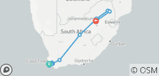  Luxe reis naar Zuid-Afrika: Kaapstad, Rovos Rail &amp; Vlieg In Karongwe Safari - 12 bestemmingen 