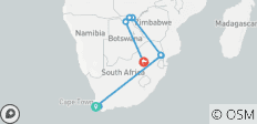  Südafrika, Victoria Falls und Botswana Flitterwochen Safari - 12 Destinationen 