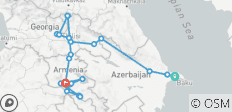  Caucase / Azerbaïdjan - Géorgie - Arménie / 13 jours / 12 nuits 2026 - 23 destinations 