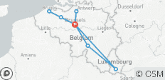  7 jours à Bruxelles avec Anvers, la Bataille des Ardennes, le Champ de Flandre, Gand, Bruges, Luxembourg et Dinant - 9 destinations 