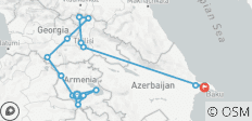  Découvrez le Caucase : Tour d\'horizon de l\'Arménie, de la Géorgie et de l\'Azerbaïdjan - 17 destinations 