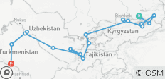  L\'ultime circuit des 5 Stans : Kazakhstan, Kirghizistan, Tadjikistan, Ouzbékistan et Turkménistan - Découvrez l\'Asie centrale en 16 jours - 18 destinations 