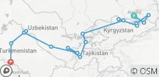  De ultieme reis door de 5 Stans – Kazachstan, Kirgizië, Tadzjikistan, Oezbekistan &amp; Turkmenistan – ontdek Centraal-Azië in 16 dagen - 18 bestemmingen 