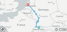  Rhine Highlights 2026|2027 - 8 Days (from Zurich to Amsterdam) - 10 destinations 