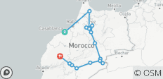  Circuit de 7 jours des villes impériales du Maroc et du désert du Sahara. (Circuit en groupe, hôtels 4*) - 16 destinations 