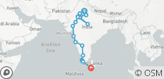  India to Sri Lanka: The Taj Mahal &amp; Beach Bar Crawls - 20 destinations 