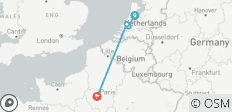  5 días Ámsterdam y París en tren incluyendo Róterdam, Delft y La Haya - 4 destinos 