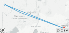  From Arusha 4 days Savannah to Crater: Serengeti and Ngorongoro safari - 4 destinations 
