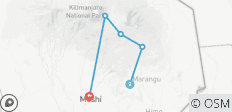 Kilimanjaro Beklimming -Marangu Route 5 dagen 4 Nachten - 5 bestemmingen 