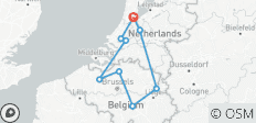  Das Beste von Holland &amp; Belgien (Amsterdam - Amsterdam) - 9 destinations 