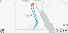 9 Days ( Giza Pyramids , GEM Museum , Desert adventure , Aswan - Abu Simbel , Nile Cruise - Luxor ) &amp; Sleeper Train Round Trip - 9 destinations 