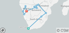  Safari en Afrique australe (21 jours) - 13 destinations 