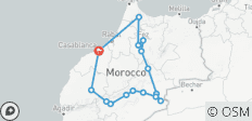  8 jours d\'aventure en groupe à travers les villes impériales et le désert du Sahara au départ de Casablanca - 16 destinations 