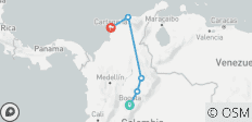  Customized Colombia Tour with Caribbean Coast, Private Car &amp; Guide - 5 destinations 