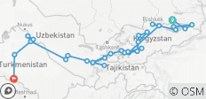  Les cinq Stans de la Route de la Soie - Inversé - 31 destinations 