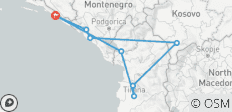  Dubrovnik naar Montenegro, Kosovo &amp; Albanië - 5 dagen - 8 bestemmingen 