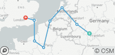  Van Frankfurt naar Londen (inclusief Brugge) - 8 bestemmingen 