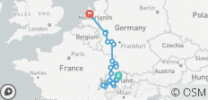  Spectaculair Zwitserland met de Rijn en Moezel Zürich → Amsterdam (2026) - 22 bestemmingen 