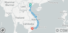  De Hanoi à Saigon en bicyclette - 15 destinations 