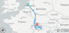  Les sommets de la Suisse avec le Rhin et la Moselle Amsterdam → Zurich (2026) - 13 destinations 