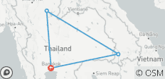  Private Bangkok Highlights in 3 Days 2 Night: Temples, Culture &amp; River Cruise - 4 destinations 