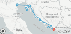  Adriatic explorer land &amp; cruise - 13 destinations 