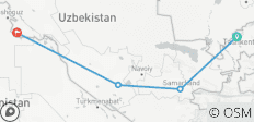  7-daagse rondreis door Oezbekistan naar Tasjkent, Samarkand, Bukhara en Khiva. - 4 bestemmingen 
