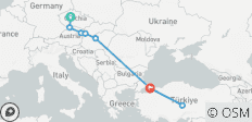  Viaje de 8 días por Europa Central y Estambul y Capadocia Una Aventura por el Patrimonio con 3 Vuelos Incluidos - Viaje en grupo pequeño - 8 destinos 