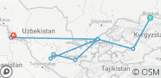  Het Pamirgebergte en Oezbekistan (15 dagen) - 9 bestemmingen 
